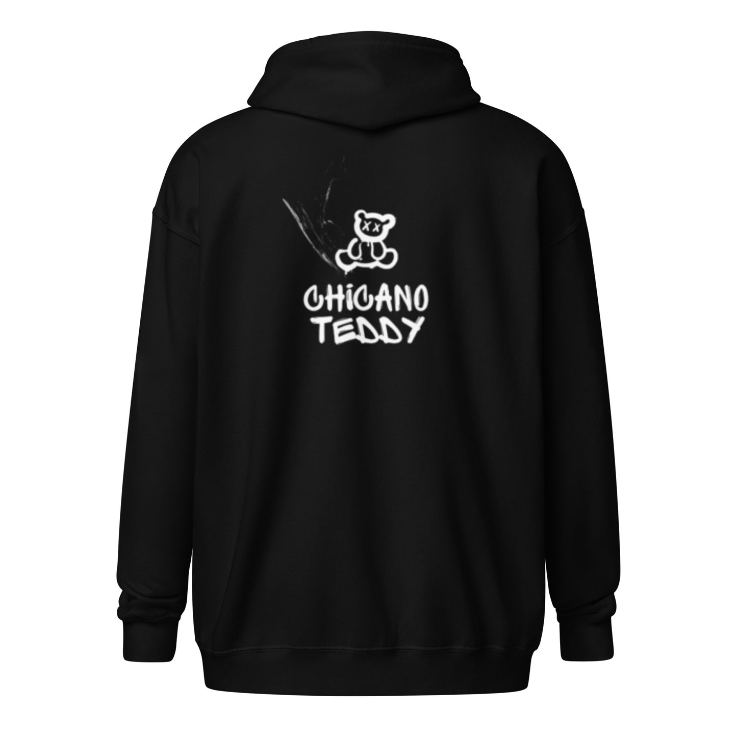 Unisex Chicano Teddy  Zipper Black